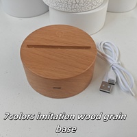 Pantalla LED de alta calidad Base de luz nocturna Base de soporte DIY Luz 3D acrílica