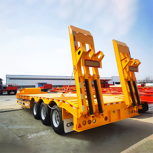 Semi-remorque surbaissée à 3 essieux, 60 tonnes, 13 mètres, à vendre directement de l'usine - Product Image 5
