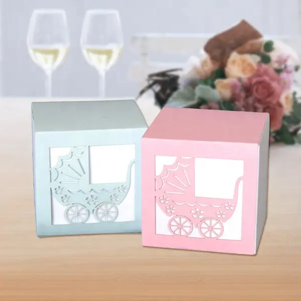 Laser geschnittene Hochzeits boxen Party Favor Box Kleine Geschenks pitze Candy Boxes für Baby party Geburtstags feier Jubiläum