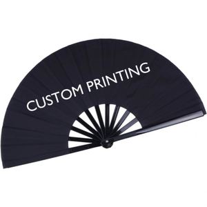 Abanico de Mano Personalizado QM con Impresión Personalizada, Abanico de Bambú y Plástico al por Mayor - Product Image 1