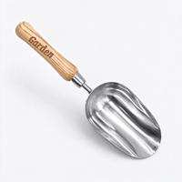 Spatule de jardin en acier inoxydable avec manche en bois, désherbeur manuel, cultivateur de sol pour jardinage extérieur, pelle, fourche, désherbeur