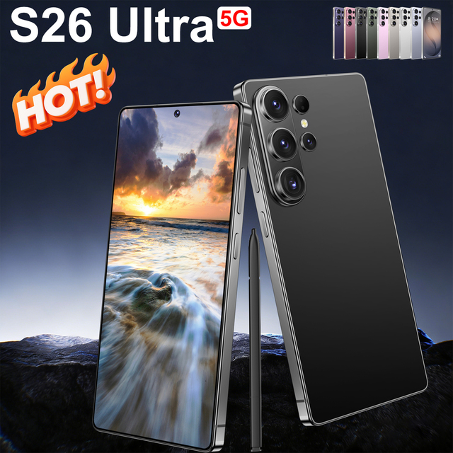 Hot Sale S26 Ultra 7.3" 16GB+1TB 5G Android 15 Smartphone 8800mAh 72MP+108MP Cameras WiFi Dual Sim New