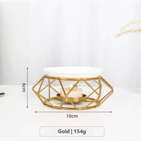 Diffuseur d'arômes romantique en métal, style nid d'oiseau, pour cire fondue et huiles essentielles, délicat, pour la maison et les mariages