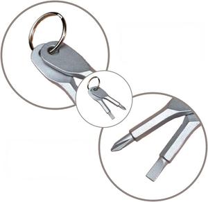 Peaktop 2 cái công cụ tuốc nơ vít Phillips flathead cầm tay tuốc nơ vít sửa chữa đa chức năng Móc chìa khóa - Product Image 4