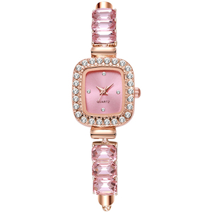 Orologio da Polso Elegante con Bracciale a Scomparsa, Orologio al Quarzo di Lusso Leggero, Orologio con Cristalli per Donne e Ragazze, <span class=keywords><strong>Regalo</strong></span> Estivo per Feste - Product Image 5