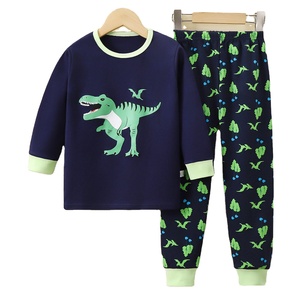 Vente en Gros, Ensemble de Pyjamas en Pur Coton pour Filles et Garçons, Collection Automne - Product Image 1