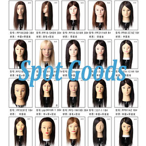 Haute qualité femme 100% <span class=keywords><strong>cheveux</strong></span> humains tête de Mannequin coiffure tête d'entraînement cosmétologie mannequin tête de poupée pour <span class=keywords><strong>coiffeur</strong></span> - Product Image 4