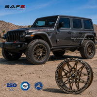Rines de Aleación Forjada para Automóvil, 17 y 18 Pulgadas, Todoterreno 4x4, Negro Mate, Cóncavos, para Jeep Wrangler