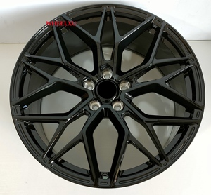 Rines Wheelux de Aleación de Aluminio Forjado de 18-20 Pulgadas, 5x112/120 PCD para Chevrolet 1500 Silverado 2500 Jeep Wrangler <span class=keywords><strong>Rubicon</strong></span>, 25mm, Negro Brillante - Product Image 2