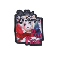 Patch brodé personnalisé numérique le plus vendu, imprimé par transfert thermique, avec bordure surjetée, à coudre, en chenille