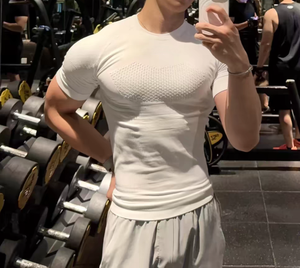 Custom Logo Tight Fitted Basic Leisure Gym Athletic Workout Sports <strong>Muscle</strong> Bodybuilding <strong>T</strong> <strong>Shirt</strong> for <strong>Men</strong> - Product Image 2