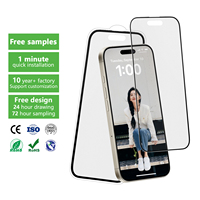 Aurey Wholesale, protection d'écran en verre pour téléphone 2.5D 9H mat, anti-reflets, pour iPhone 14 15 16