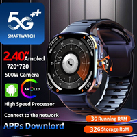 Reloj Inteligente 5G M99 con Cámara Giratoria, Pantalla AMOLED de 2.4 Pulgadas, Asistente de Voz con IA, Descarga de Aplicaciones, NFC, WIFI, GPS, con Tarjeta SIM