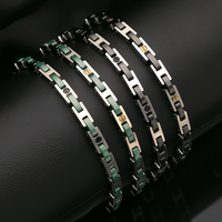 Élégant Bracelet Bijou pour Homme en Acier Inoxydable avec Fermoir en Céramique, Nouveau Design, Haute Qualité, Cadeau de Mode
