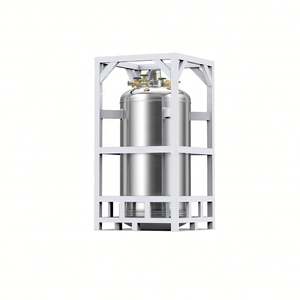 Réservoir de stockage d'azote liquide DPL450 Structure à double couche Solutions personnalisables Fiole Dewar pour cryogènes - Product Image 3