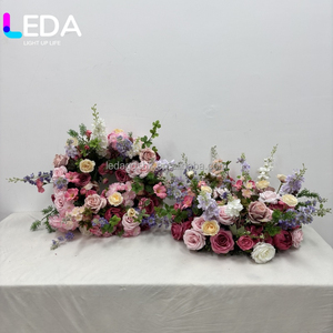 Guirnalda de Flores Romántica de 200 cm en Colores Primaverales, Precio de Fábrica LEDA, para Decoración y Arreglos de Escenarios - Product Image 2
