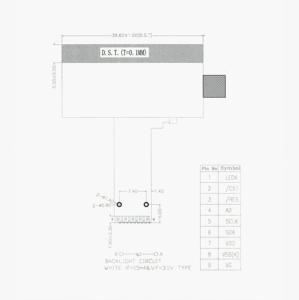 Chất lượng cao màu vàng màu xanh lá cây Màn hình LCD 96x32 Độ phân giải STN LCD <span class=keywords><strong>module</strong></span> với đèn nền LED trắng 9 pin FPC - Product Image 6