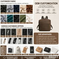 Sac à dos à langer portable grande capacité léger avec fermeture éclair multifonctionnel imperméable pour papa et maman en voyage