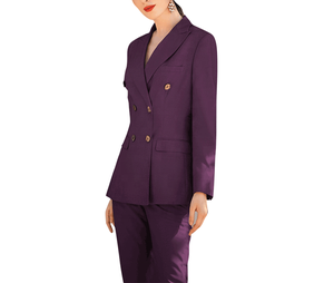Bureau porte pour dames Slim Costumes Femme Bureau mousseline de soie pantalon costumes personnalisation Production - Product Image 3