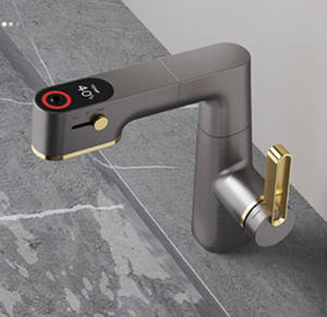 Grifo para Mueble de Baño, Grifo Blanco Extraíble con Pantalla Digital, Grifo para Lavabo, Grifo Extraíble de Agua Fría y Caliente - <span class=keywords><strong>Comprar</strong></span> Grifo para Baño - Product Image 4