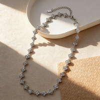 Collier pendentif trèfle à quatre feuilles en zircon plaqué or en acier inoxydable pour la fabrication de bijoux DIY pour femmes