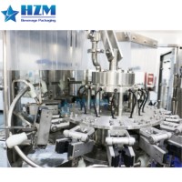Máquina Llenadora de Bebidas Carbonatadas Totalmente Automática 3000BPH SS316, Envasadora de Botellas de Vidrio de Grado Alimenticio con Enjuague a Contrapresión, Tapadora, Certificación CE ISO