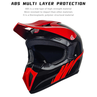 Casque de motocross tout-terrain homologué DOT, coque en ABS durable, équipement de protection pour moto