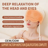 2 in 1 Kopf Augen massage gerät elektrische Wärme Luftdruck vibrierenden Helm Kopf Kopfhaut Massage gerät zu Hause