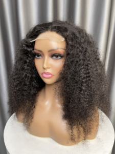 Mayqueen gros cheveux humains <span class=keywords><strong>13x4</strong></span> dentelle Fromtal <span class=keywords><strong>4x4</strong></span> fermeture Afro Curl naturel 4/30 <span class=keywords><strong>perruque</strong></span> de cheveux humains pour femme noire - Product Image 2