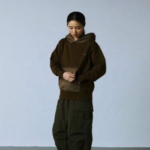 Custom Pullover <b>Hoodie</b> Two Tone <b>Hoodie</b> for <b>Men</b> Cut and Sew <b>Hoodie</b> With Zipper Pocket - Product Image 4