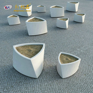 Nuevos Materiales de Construcción de Piedra, Banco de Hormigón GRC, Silla de Arte para Plaza al Aire Libre, Gris 19037836944 Xms001 - Product Image 1