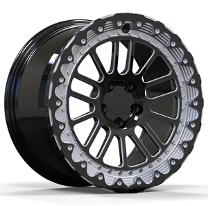 <span class=keywords><strong>Cerchio</strong></span> <span class=keywords><strong>in</strong></span> Alluminio Forgiato Bead-lock con Finitura Zigrinata, 5-6 Bulloni, Interasse 40mm, Foro Centrale 25mm, <span class=keywords><strong>Cerchio</strong></span> Bulloni 98mm - Product Image 4
