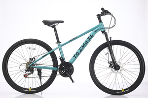 Bicicleta de montaña <span class=keywords><strong>MTB</strong></span> con marco de acero de alto <span class=keywords><strong>carbono</strong></span> de 26 pulgadas, 21 velocidades, con freno de disco, pedal ordinario, diseño UNISEX para adultos - Product Image 4