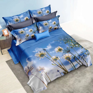 Vỏ Gối In 3D Microfiber 100% Sợi Nhân Tạo Vỏ Chăn Hoa Hướng Dương Bộ Chăn Ga Gối Hoa Màu Vàng Bộ Sưu Tập - Product Image 6