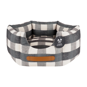 Peppy Buddies <span class=keywords><strong>2025</strong></span> <span class=keywords><strong>Best</strong></span> Seller Cama de perro de moda con rayas de reciclaje Cojín reversible con forma de hexágono a cuadros para todas las estaciones - Product Image 6
