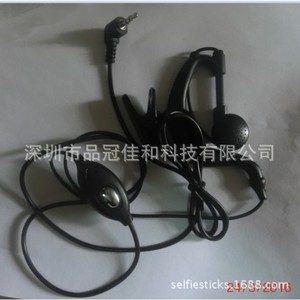 T388 Walkie Talkie Headset Ear Hook Style With Built In <b>Microphone</b> Anti Slip Plastic Material - Product Image 2