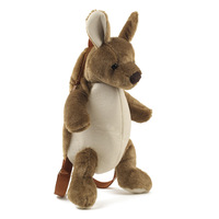 Usine personnalisé animal en peluche sac à dos ours en peluche singe lapin kangourou sac d'école pour enfants cadeaux