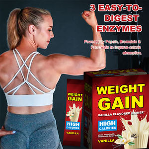 Proteína en polvo Nutrición alta en calorías Batido Sabor a vainilla Ganador de peso Suplemento de proteína en polvo con vitaminas y minerales - Product Image 4