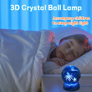 Base de resina LED Ocean Sea Crystal Ball Light Luminous Medusas Glass Ball Night Light Cambio de color <span class=keywords><strong>3D</strong></span> Crystal Ball Nights <span class=keywords><strong>Lamp</strong></span> - Product Image 5