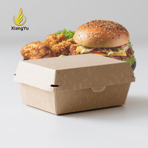 Boîte <span class=keywords><strong>à</strong></span> hamburger en carton jetable en papier d'art de qualité alimentaire, personnalisée, vente en gros d'usine, <span class=keywords><strong>prix</strong></span> bas pour l'emballage de restauration rapide - Product Image 4