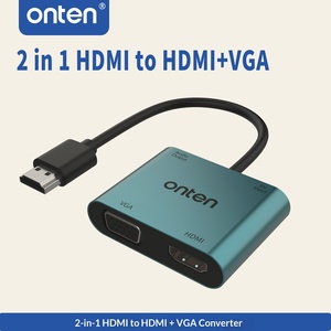 Borlig 4-en-1 pour <span class=keywords><strong>HDMI</strong></span> vers <span class=keywords><strong>VGA</strong></span> avec <span class=keywords><strong>adaptateur</strong></span> audio 2K 30Hz, convertisseur d'<span class=keywords><strong>écran</strong></span> en alliage d'aluminium - Product Image 5
