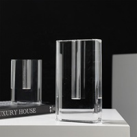 Vases à fleurs artisanaux, trophées en verre, ensembles de décoration, décoration de bureau à domicile, ensembles de cadeaux souvenirs, cadeaux de mariage modernes en cristal