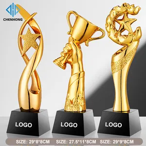 High Quality Fantasy Star Thumb Crown Shape Championship Trophies And Plaques Sports Award Resin Trophy With Custom Design