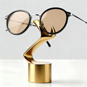 Custom Office Eyewear <b>Holder</b>-Brass & Stainless Steel Material Choices Premium CNC Machined Broaching <b>Glasses</b> Stand No MOQ - Product Image 1