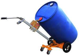 プラスチックおよびスチールドラムバレル用の手動シンプルオイルドラムバレルイーグルグリップキャリアトロリー - Product Image 2