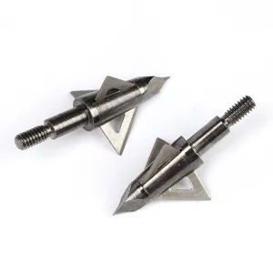 Punte per Frecce da Tiro con l'Arco 100 Grani 125 Grani con 3 Lame, Punte Broadhead per <span class=keywords><strong>Caccia</strong></span>, Punte a Vite per Frecce - Product Image 1