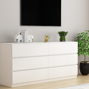 <span class=keywords><strong>Commode</strong></span> de Luxe en Bois Moderne Laqué Blanc pour Chambre à 6 Tiroirs - Product Image 6