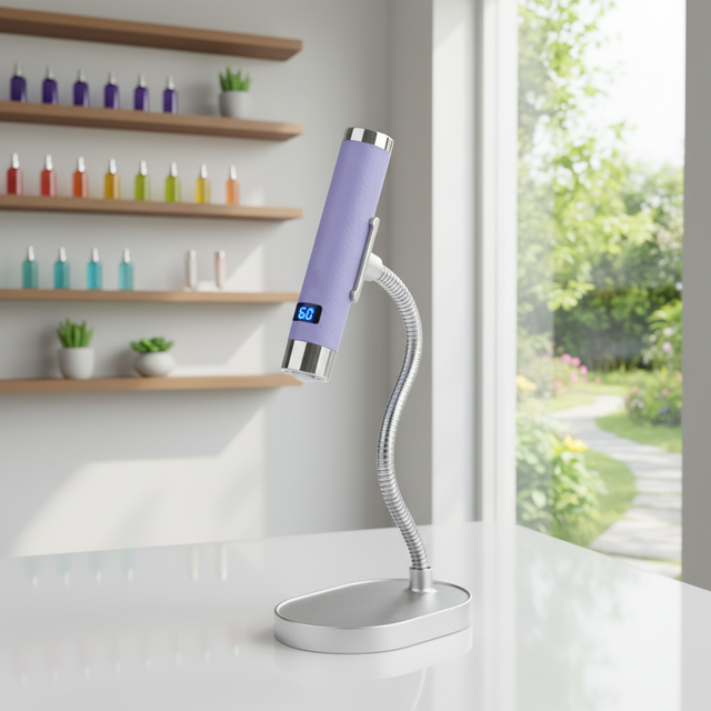 Professional Handheld 2In1 Ai Sensor Nail Lamp for Gel Nails Mini Portable Cordless Nail Lamp With Lcd Display With Stand Holder