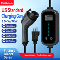 Cargador de 3.5kW 16A con Carga Eficiente, Cable Flexible de 10 Metros, Pantalla LED, CA 110-240V 50-60Hz, para Uso Doméstico