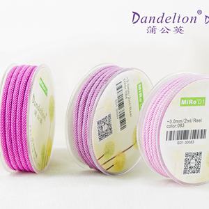 Pissenlit D1 3mm 061 # ~ <span class=keywords><strong>120</strong></span> # cordon de couleur pour bijoux cordon en Polyester accessoires pour bijoux matériau pour Bracelet et collier <span class=keywords><strong>120</strong></span> couleurs - Product Image 5